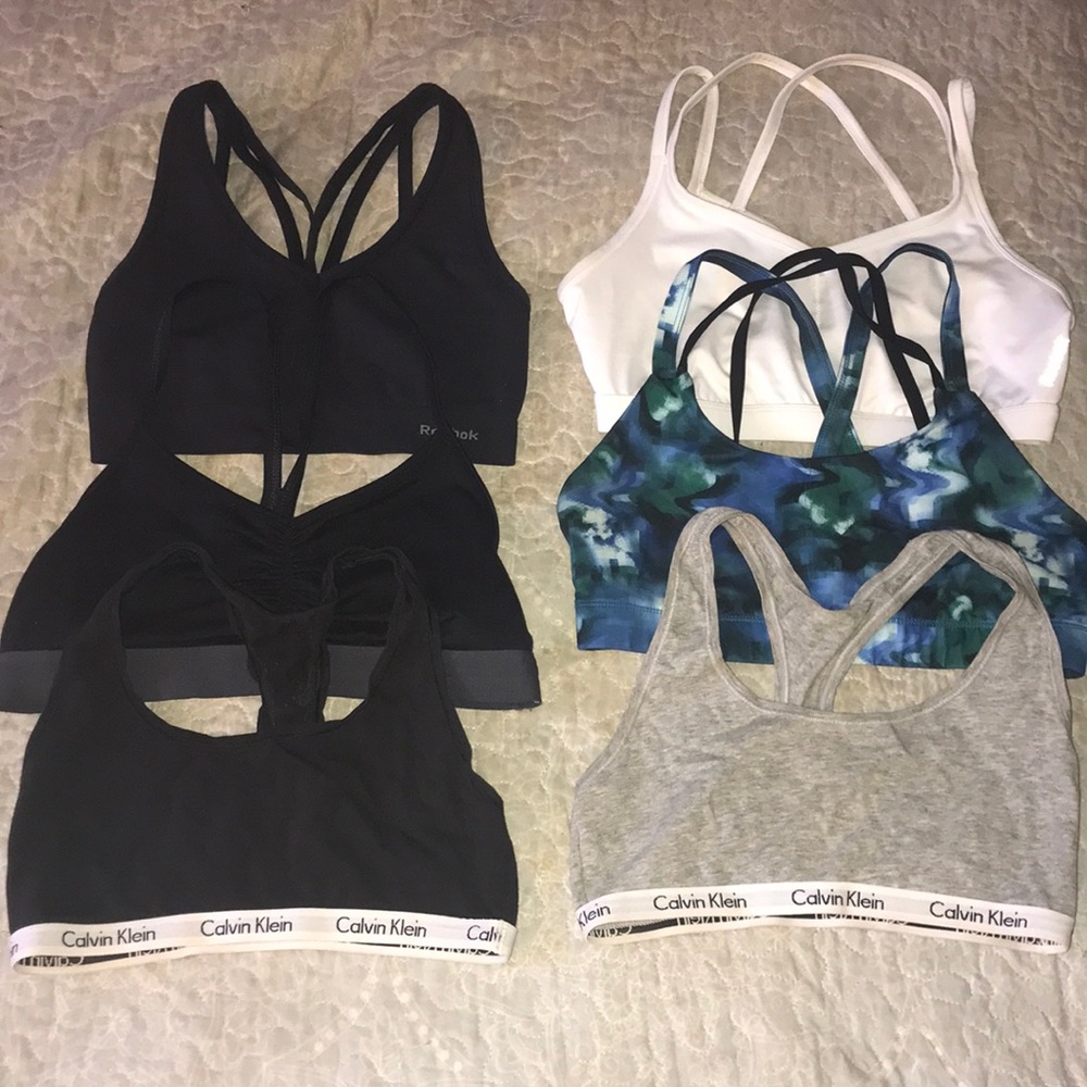 Lot of 6 Sports Bras